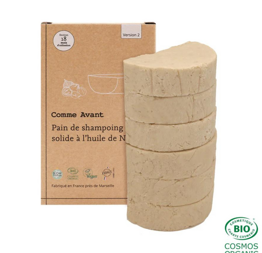 Comme Avant -- Shampoing solide à l'huile de noisette pain - 420 g