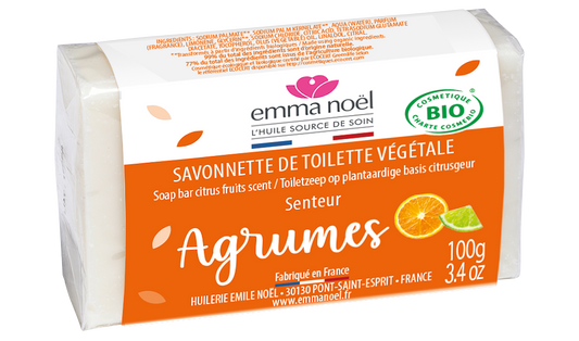 Emma Noël -- Savonnette agrumes bio - 100 g