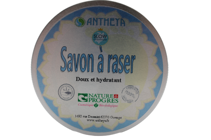 Antheya -- Savon à raser au lait de chèvre (boîte alu sans blaireau) - 90 g