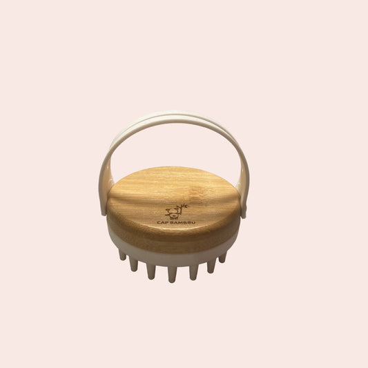 Cap Bambou -- Brosse de massage cuir chevelu